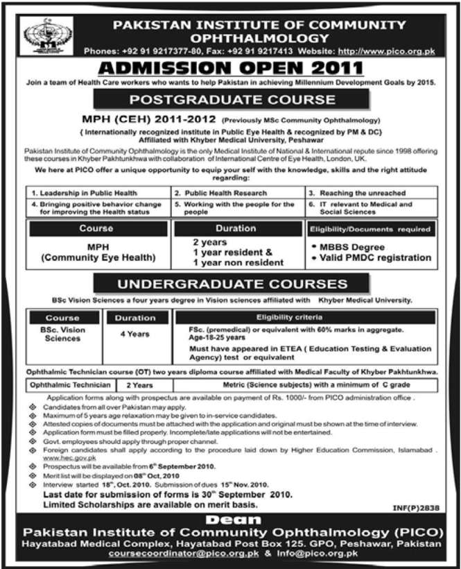 Pakistan Institute of Community Ophthalmology