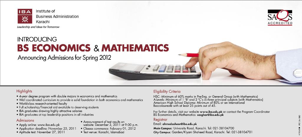 Institute Of Business Administration Karachi Admission 2011 Institute Of Business Administration Karachi Admission 2011