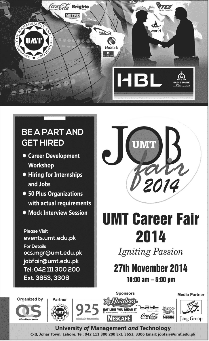 UMT Job Fair 2014