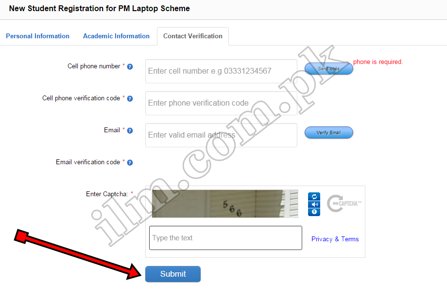 Free Laptop Scheme Registration process