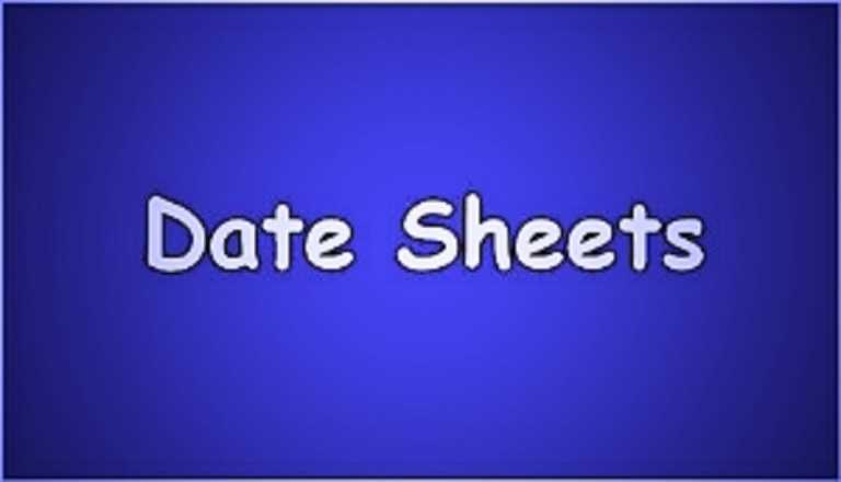 Sukkur Board Intermediate Date Sheet 2025