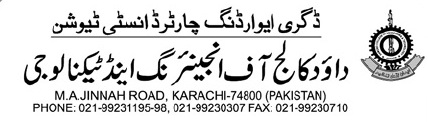 DCET Karachi announced Self Finance Admissions 2012