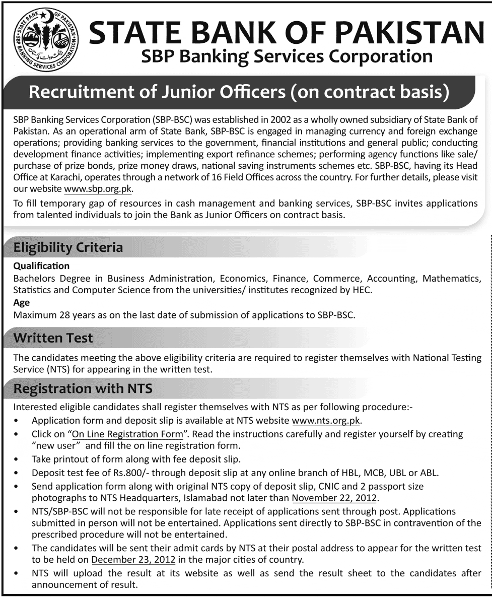 sbp-junior-officer-jobs-recruitment-on-contract-basis