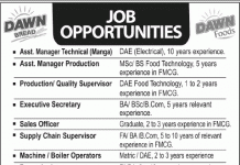Jobs In Dawn Bread Lahore