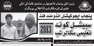 PEEF Special Quota Scholarship 2013