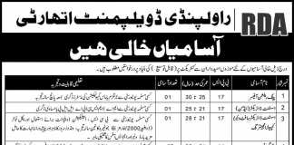 Rawalpindi Development Authority RDA Jobs 2014 NTS Form Download