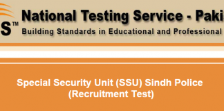 Sindh Police SSU Commando, Driver, Junior Clerk NTS Test Result 2015 Answer Keys