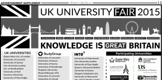 UK University Fair 2015 Karachi, Islamabad, Lahore