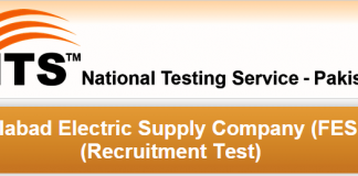 Faisalabad FESCO NTS Test Date 2015 Roll No Slips Download