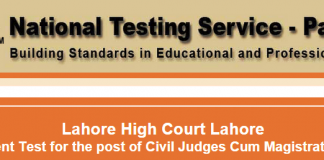 Lahore High Court NTS Test Result 29th March 2015 Answer Keys