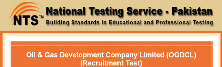 OGDCL Internship NTS Test Result 2025