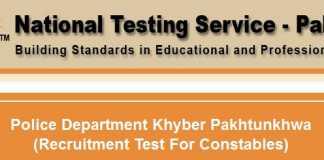 KPK Police Constable Jobs NTS Written Test Result 2015 Check Online
