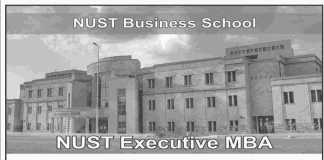 NUST Islamabad Executive MBA Admission 2016 Form Apply Online, Last Date