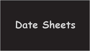 Federal Board SSC Matric Supplementary Date Sheet 2020