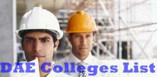 List Of Best DAE Colleges In Lahore Pakistan