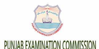 PEC Gujranwala 5th Class Date Sheet 2019
