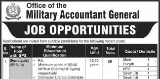 PMDA Pakistan Military Accountant General Jobs 2016 NTS Application Form Last Date