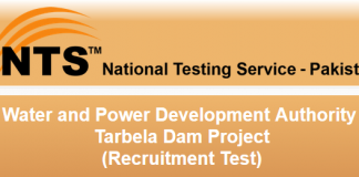 WAPDA Tarbela Dam Project Jobs NTS Test Result 2016 Answer Keys Online
