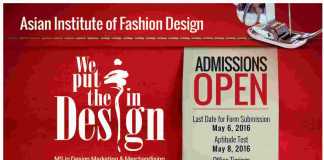 AIFD Karachi Admission 2016 Online Form Asian Institute Of Fashion Design
