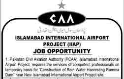 CAA Islamabad International Airport Project Jobs 2016 (IIAP) Application Form