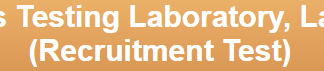 Drugs Testing Laboratory DTL NTS Test Sample Paper Pattern 2016 Test Date