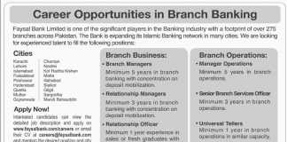 Faysal Bank Jobs 2016 Karachi, Lahore, Islamabad, Peshawar Apply Online