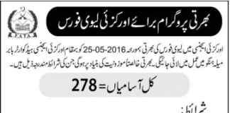 Orakzai Agency Jobs 2016 Levies Force PTS Jobs Application Form Download_001