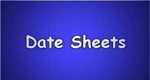 Punjab University PU MA Education Part 2 Date Sheet 2020