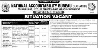 NAB Karachi Jobs 2016 National Accountability Bureau NTS Form Online