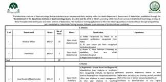 BINUQ Doctors, Nurse, Technicians Jobs 2016 BTS Application Form Test Date