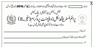 NAVTTC Youth Skill Development Program Application Form