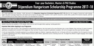 Stipendium Hungarian Scholarship Programme 2017-2018 Apply Online Form Date