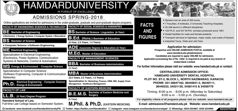 online canada study visa apply hamdard university 2019 Result Test Test Entry Entry