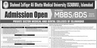Al Nafees Medical College Islamabad Admission 2019