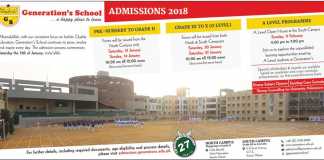 Generation School Karachi Admission 2018 Form, Last Date, Fee Structure