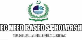 HEC Need Based Scholarship 2019 Application Form Online