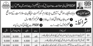 Pakistan Institute of Emerging Sciences Lahore Admission 2018