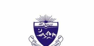 Peshawar University MA, MSC Date Sheet 2020 Part 1, 2