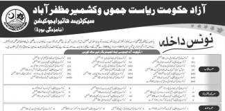 AJK Students Reserve Seats Admission In Pakistan Universities