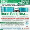 PMAS Arid Agriculture University Rawalpindi BBA, BSIT Admission 2020-21
