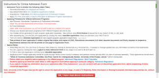 How To Submit Online Admission Form Punjab University 2018