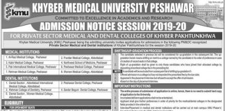 Women Medical and Dental College Abbottabad Admission 2019-20