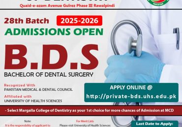 Margalla College of Dentistry BDS Admission 2026