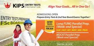 KIPS Entry Test Preparation 2020