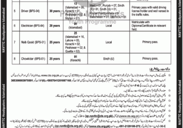 NAVTTC Jobs 2019 CTS Application Form National Vocational and Technical Training Commission