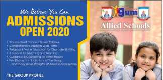 Allied School Admission 2020
