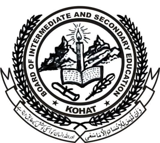 Kohat Board Inter Date Sheet 2022 1st Year, 2nd Year