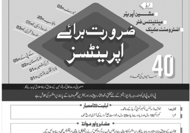 Pakistan Security Printing Corporation Apprenticeship 2019 PSPC Application Form