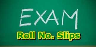 Rawalpindi Board Inter Roll Number Slip 2020 1st Year, 2nd Year