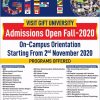 Gift University Gujranwala Admission 2020 Last Date